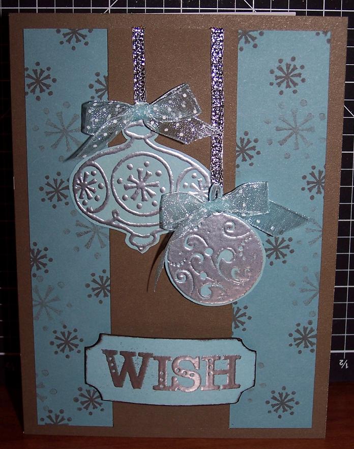 Fabulously Creative ORNATE ORNAMENTS CHRISTMAS CARD