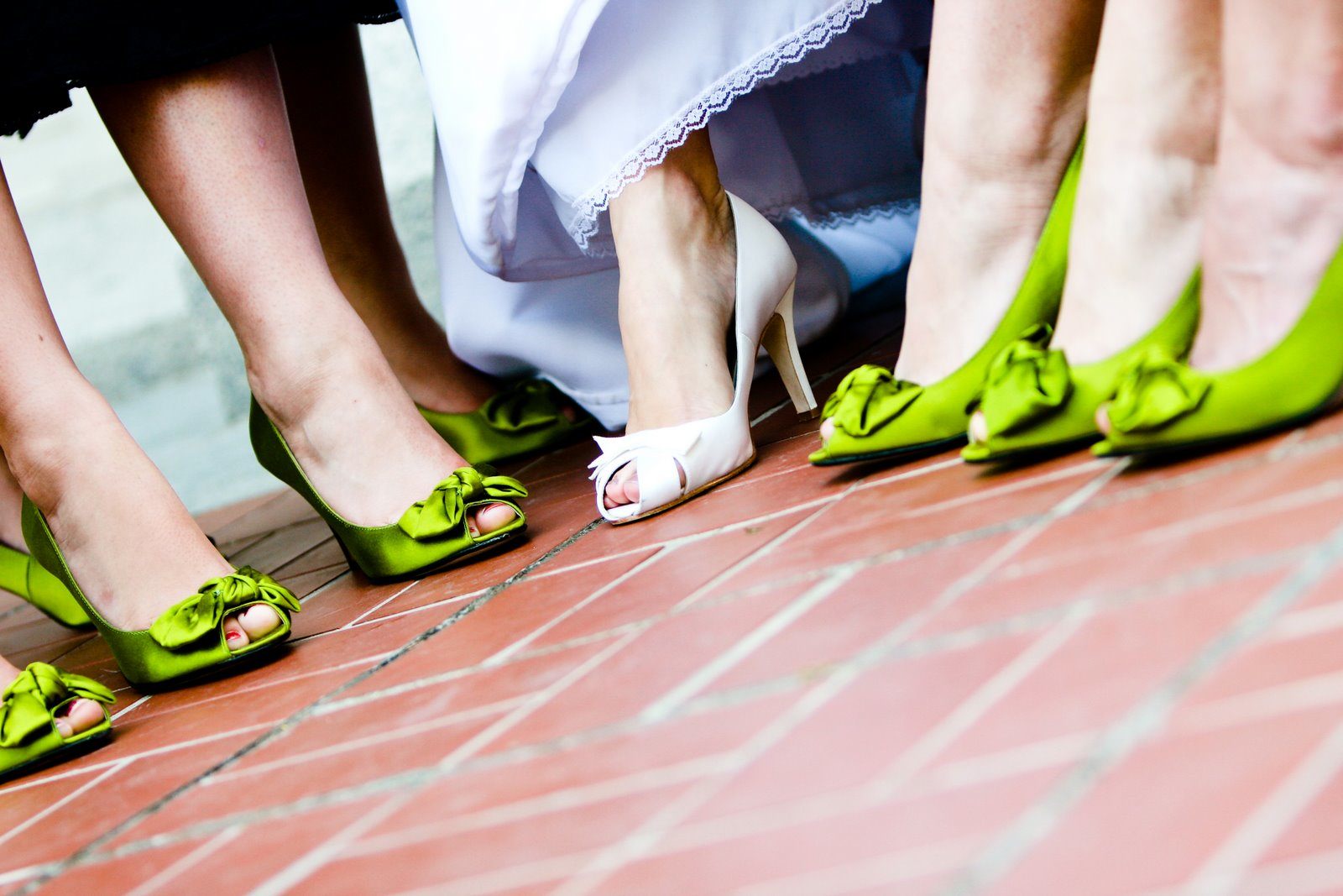 Green Shoes Wedding
