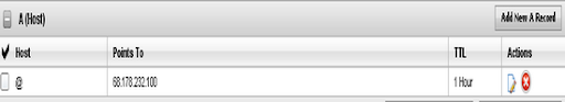 Click on pencil icon from A(Host) Section