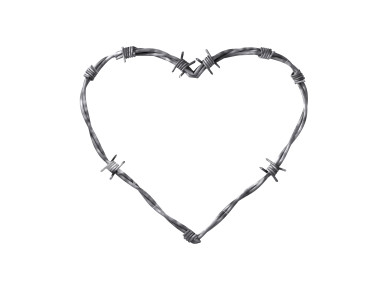 barbed wire heart