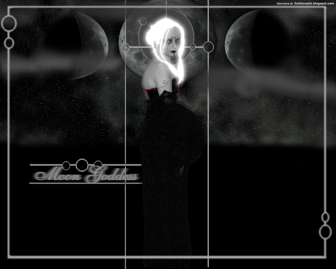 Gothic Wallpapers: Moon-Goddess