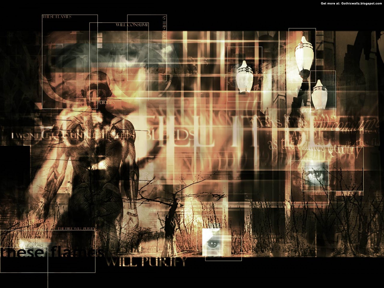 Grip Until You Bleed | Gothic Wallpaper Download