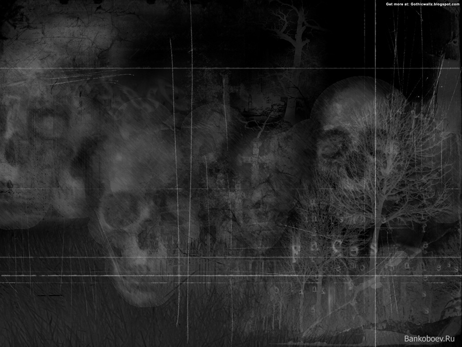Invading Skulls | Gothic Wallpaper Download