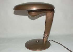 Art Deco Bauhaus Norman Bel Geddes Cobra Desk Lamp 1930s Usa
