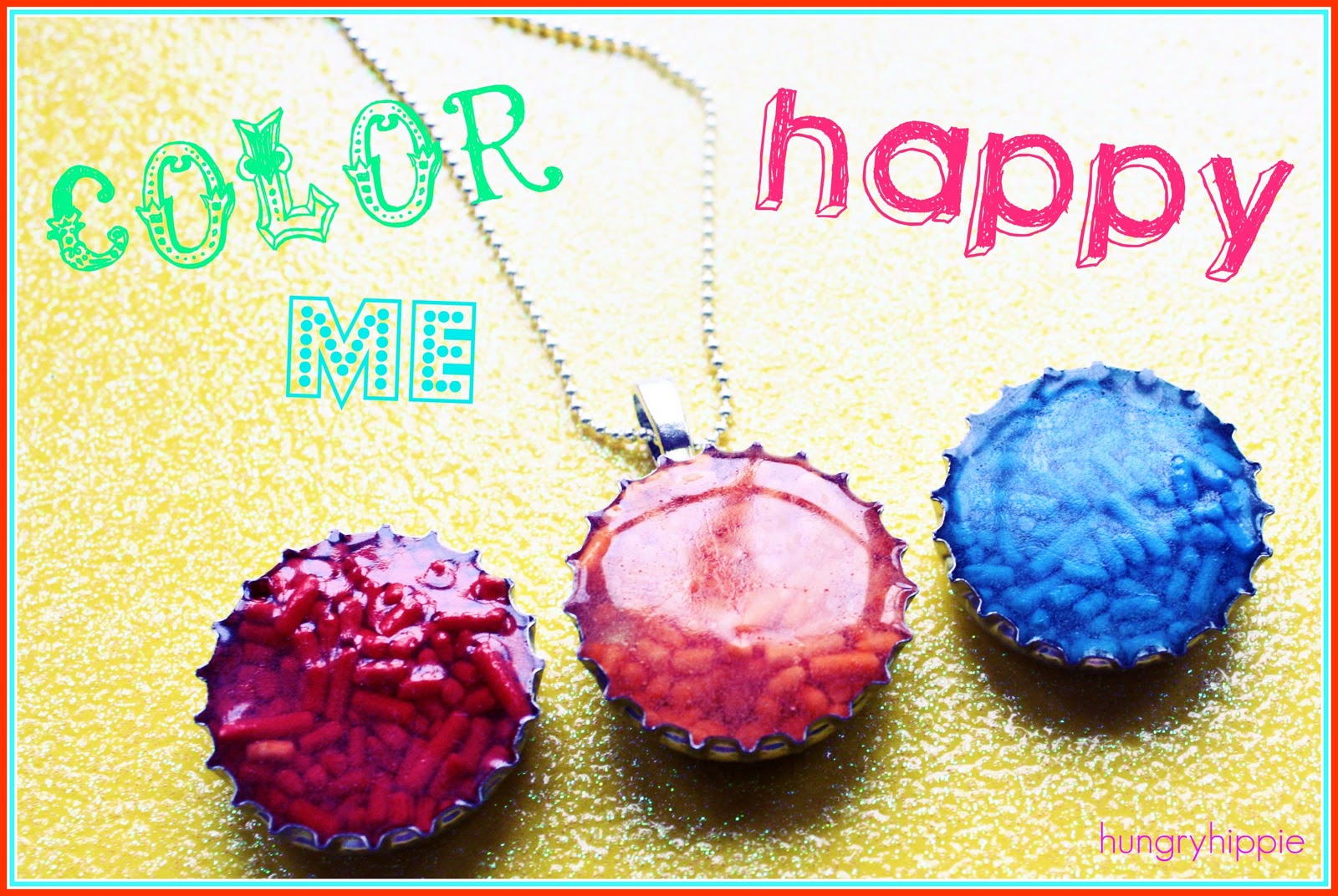 sewhungryhippie "Color Me Happy" Candy filled rings / bits & bobs
