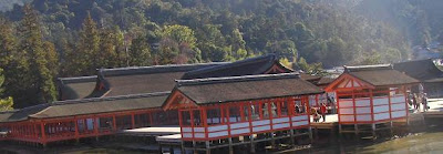 Campos de práctica de Ninjutsu Templo+miyajima
