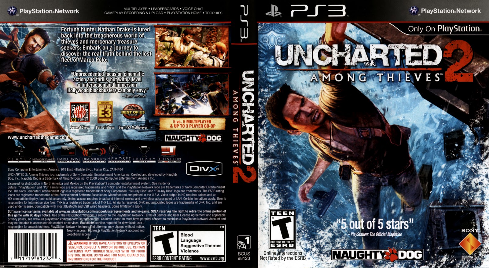 uncharted 2 ps3 gameplay