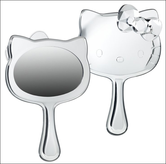 This custom-made, oversized Hello Kitty mirror is a sophisticated addition 