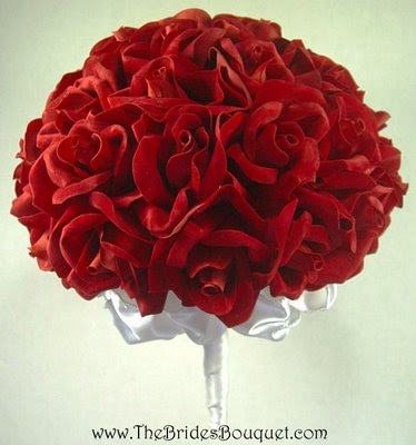 Here's a classic red roses bouquet