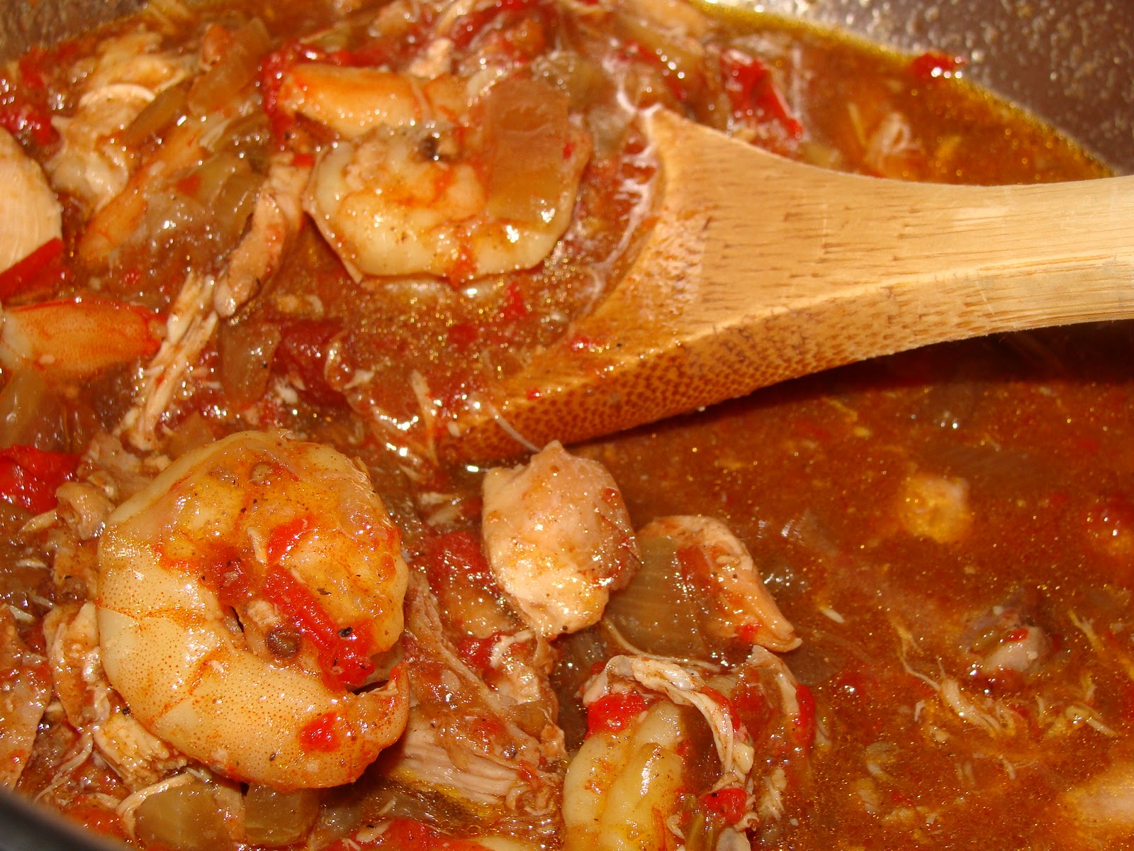 Just Cooking SlowCooker Shrimp and Chicken Creole