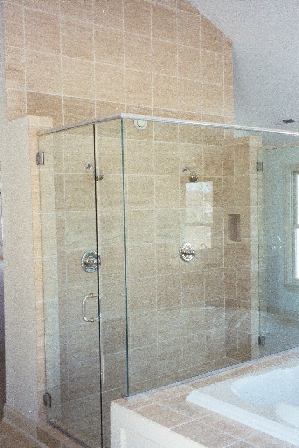Bathroom shower tile ideas Custom Tile Shower Tub