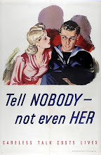 World War Two propaganda poster from the Careless Talk Costs Lives series. (RNM)