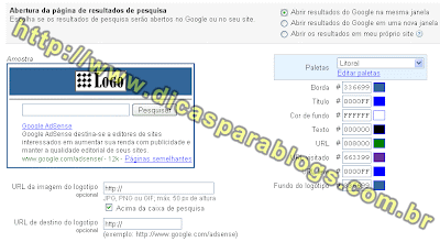 Personalizar Pesquisa Google Adsense