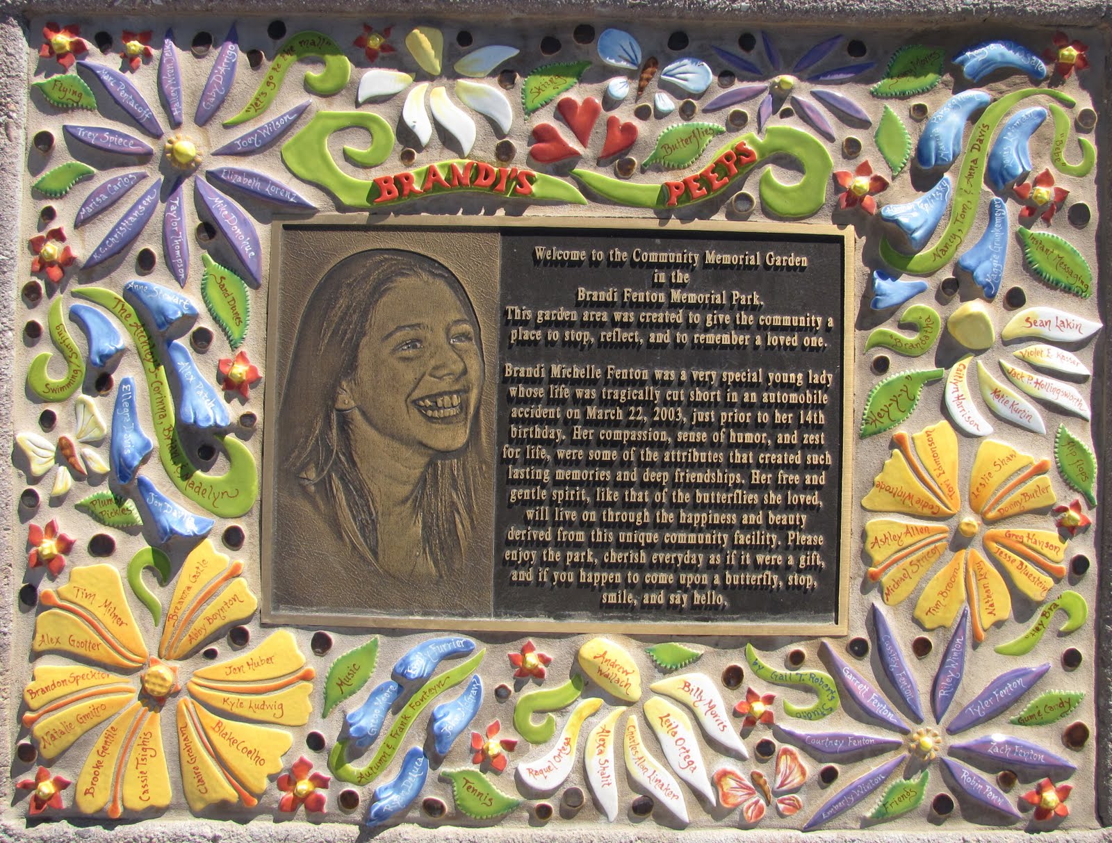 Sense of Misplaced Brandi Fenton Memorial Park