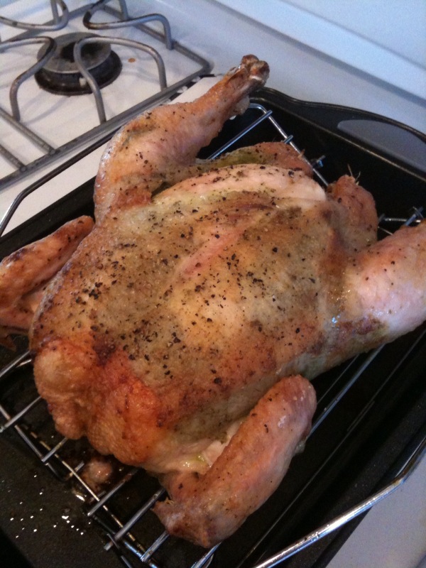 FIVE O'CLOCK FOOD Sunday Roasted Chicken with LemonyHerb Compound Butter