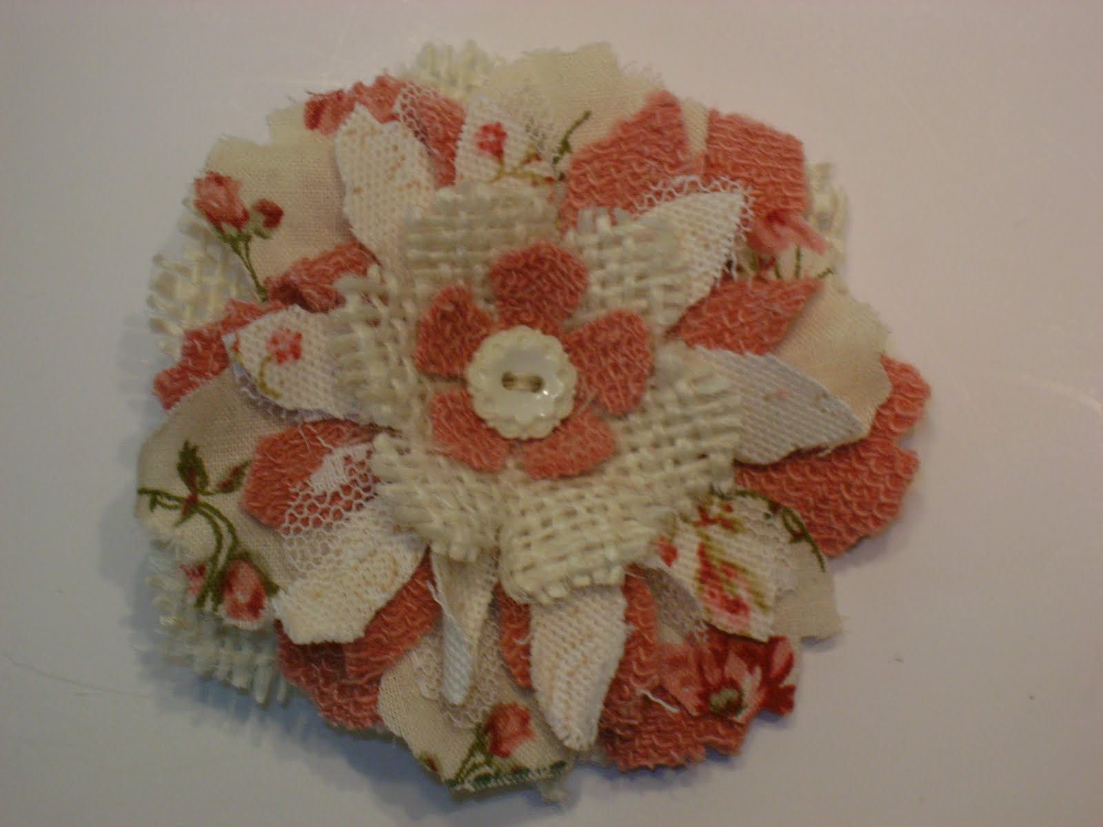 Adornments by lisa Fabric Flower pins