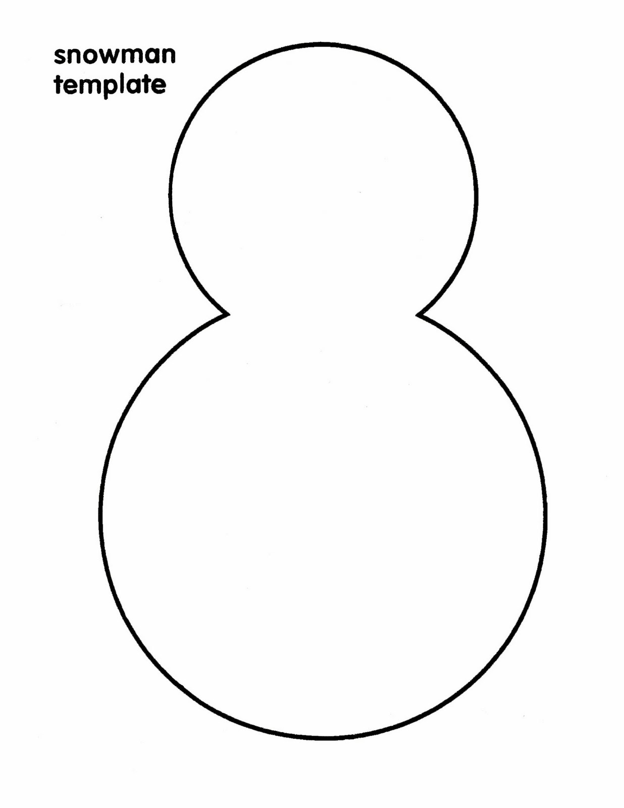 Snowman | Free Printable Templates & Coloring Pages | fvjavmi.tk snowman outline template