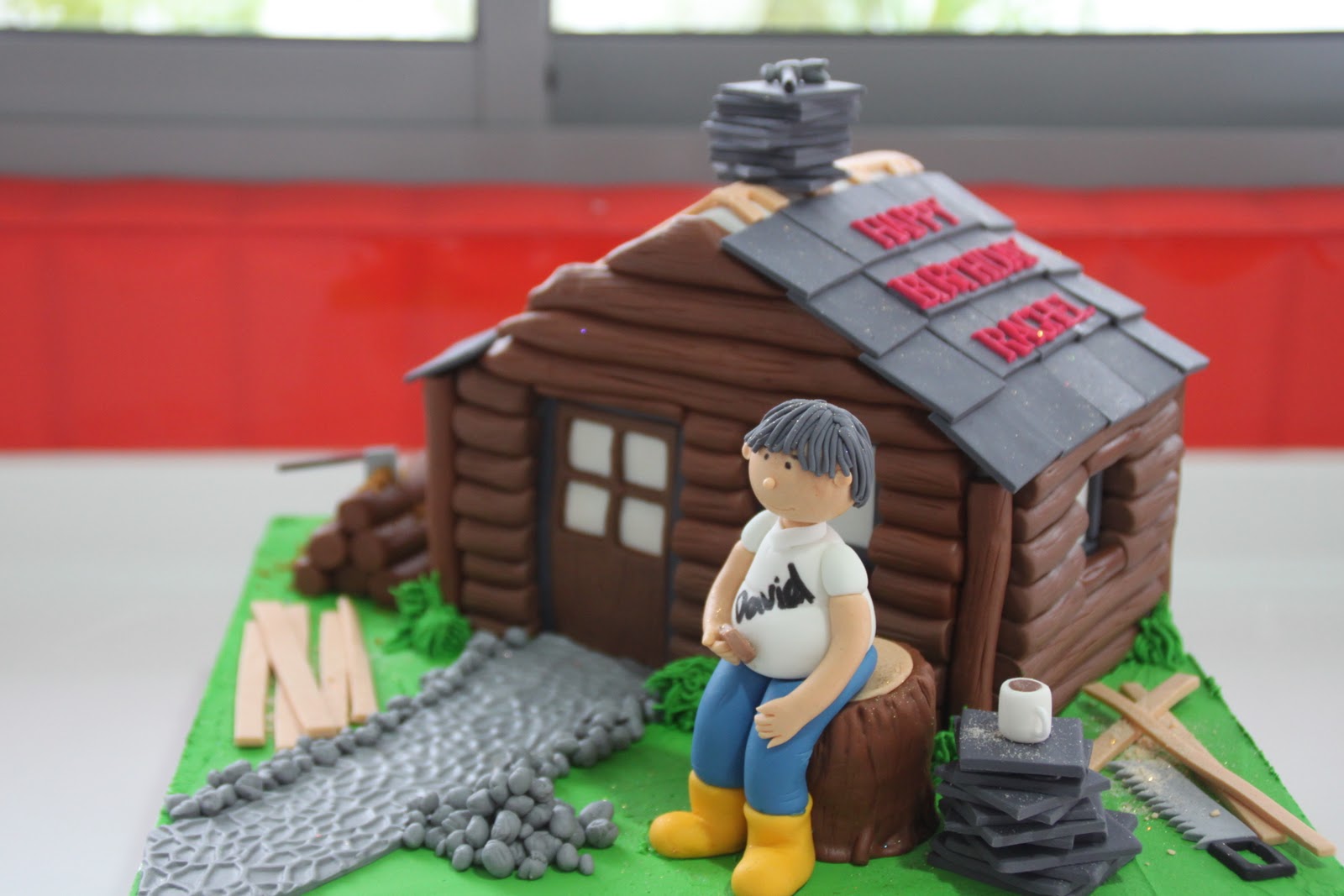 Celebrate With Cake Log House Cake