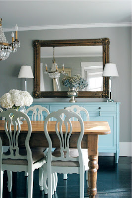 blue duck egg robin credenza white dining chairs