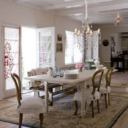 elegant shabby chic dining table