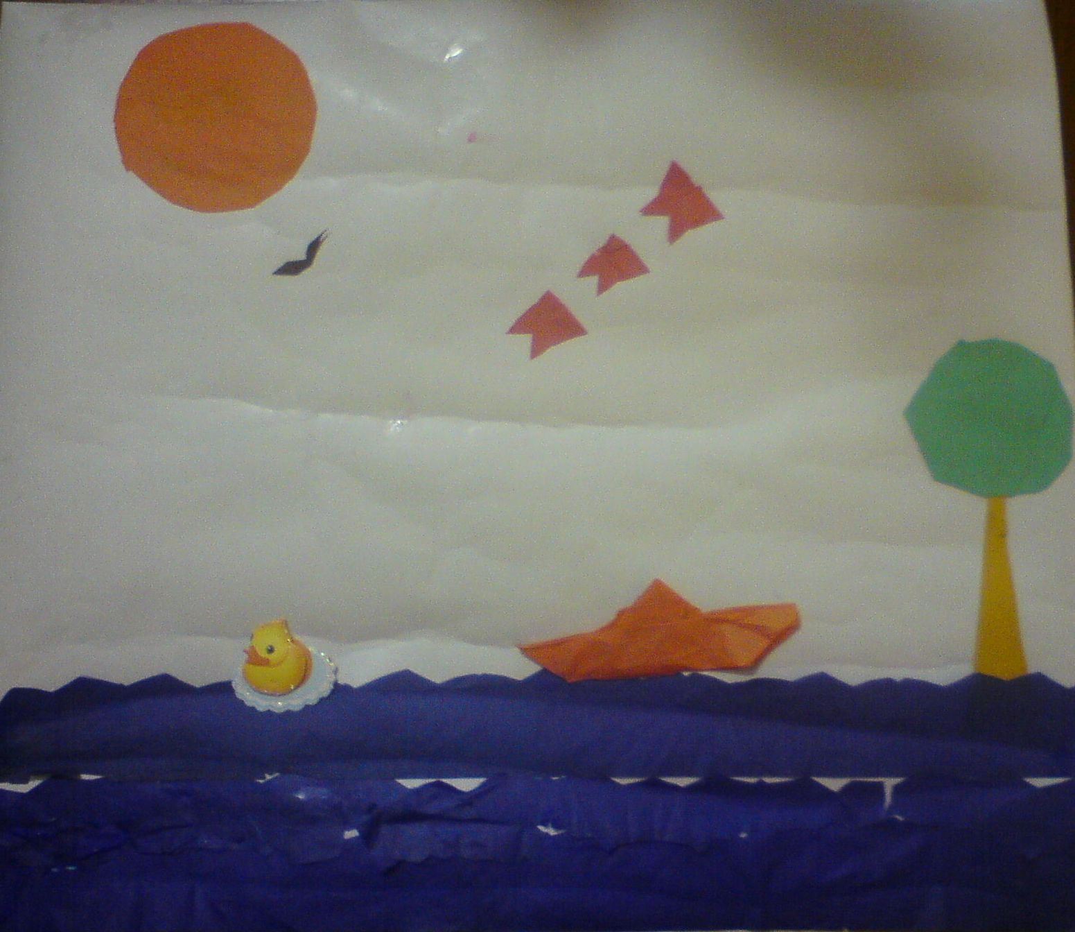 Sand art & Crepe paper collage Artsy Craftsy Mom