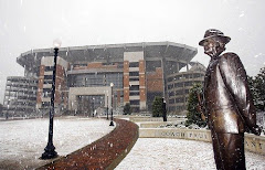 Coach Bryant Statue In Front Of Stadium