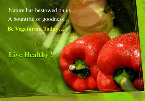 DON'T EAT MEAT ...BE VEGETARIAN