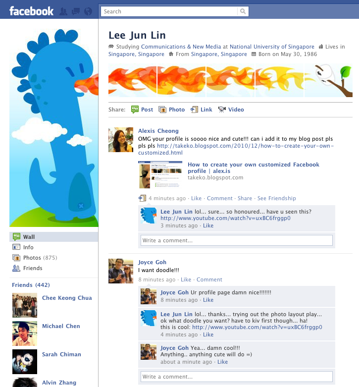 alexis blogs How to create your own customized Facebook profile