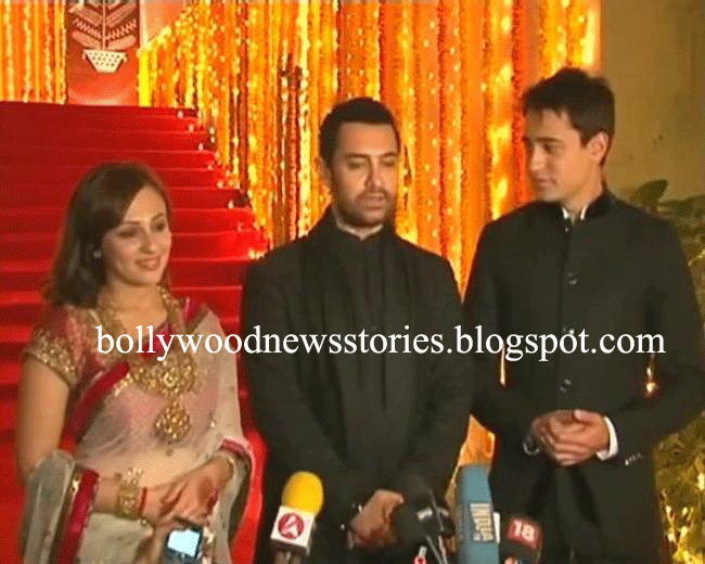 Star's Family Photos. - Page 2 Aamir+khan+with+Imran+khan+and+avantika+malik+after+thier+marriage
