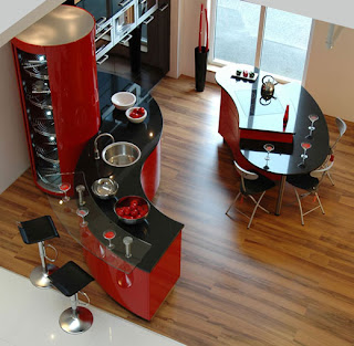 Ferrari Kitchen, contemporary ferrari kitchen design, Kitchen Cabinet Ferrari Red
