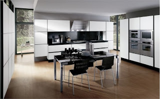 black and white kitchen design