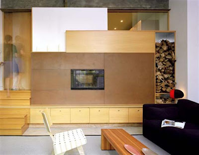 Fleming House Living room Design by Levitt Goodman Architects