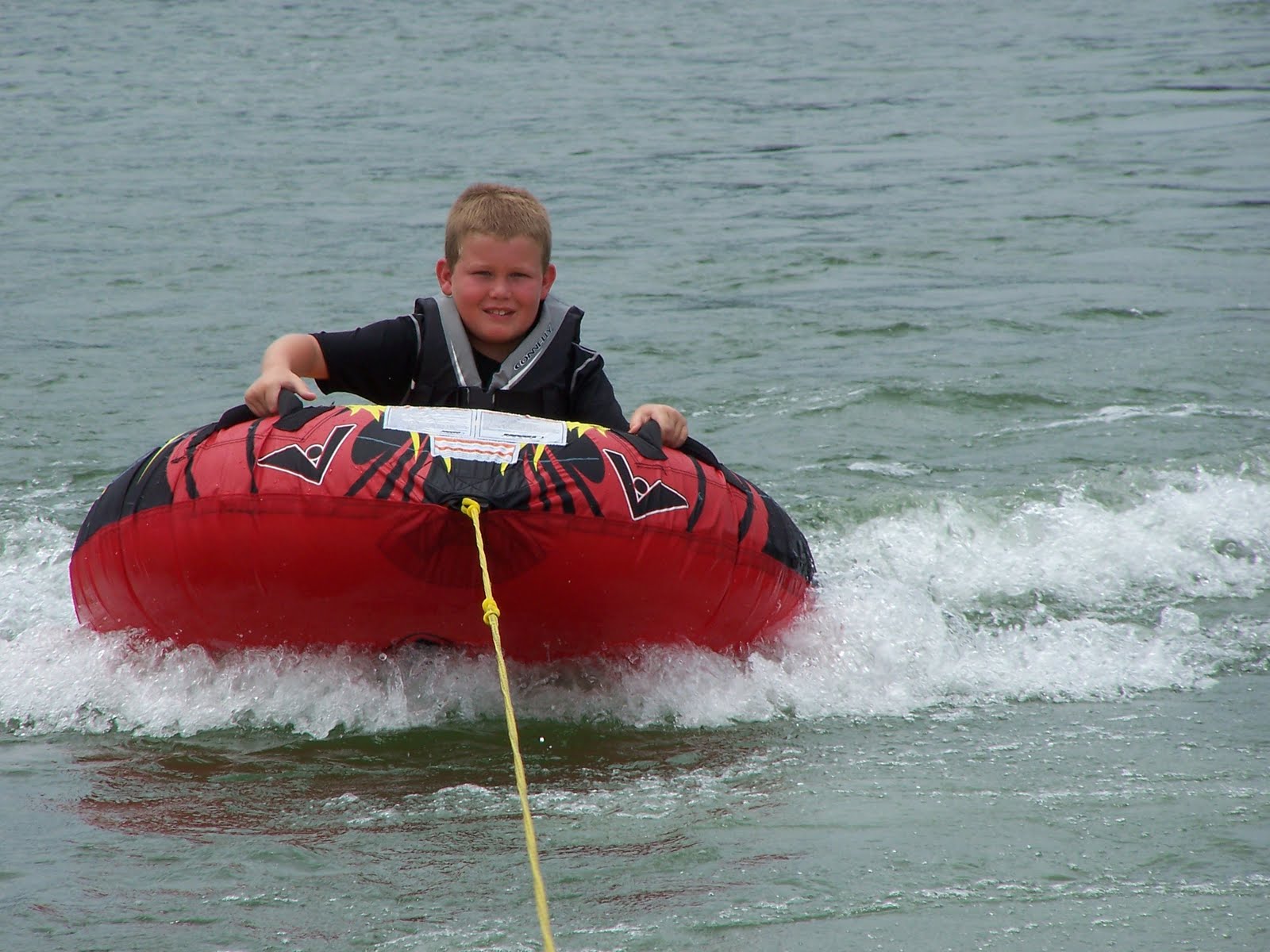 In the Blink of an Eye Tubing at the Lake