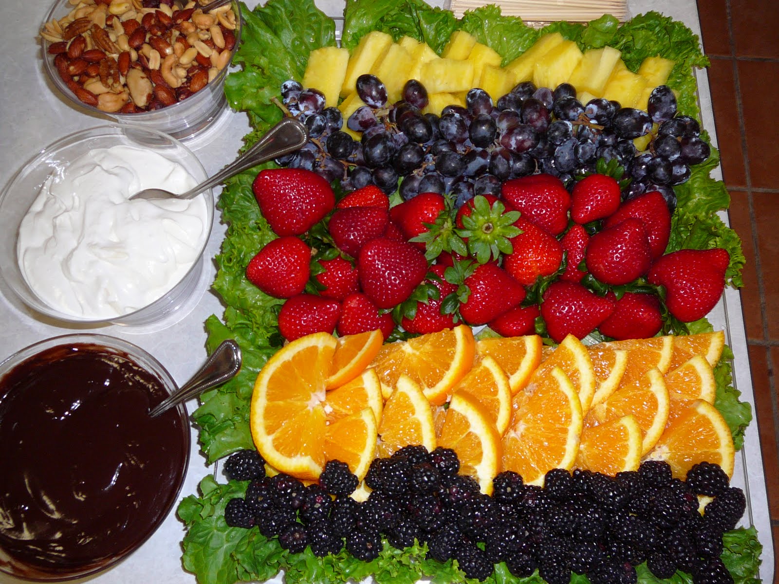 The Hidden Pantry Fruit Platter and Dips