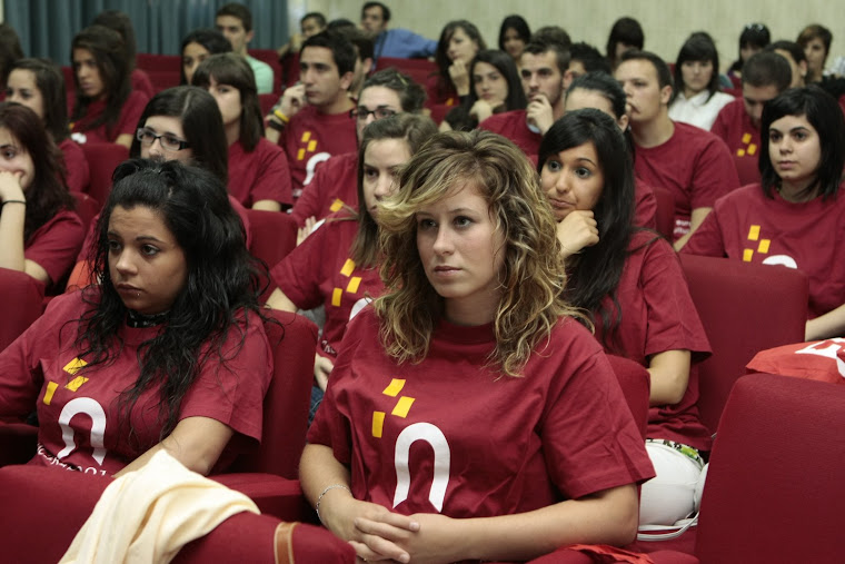 The Students listening to the Mayor