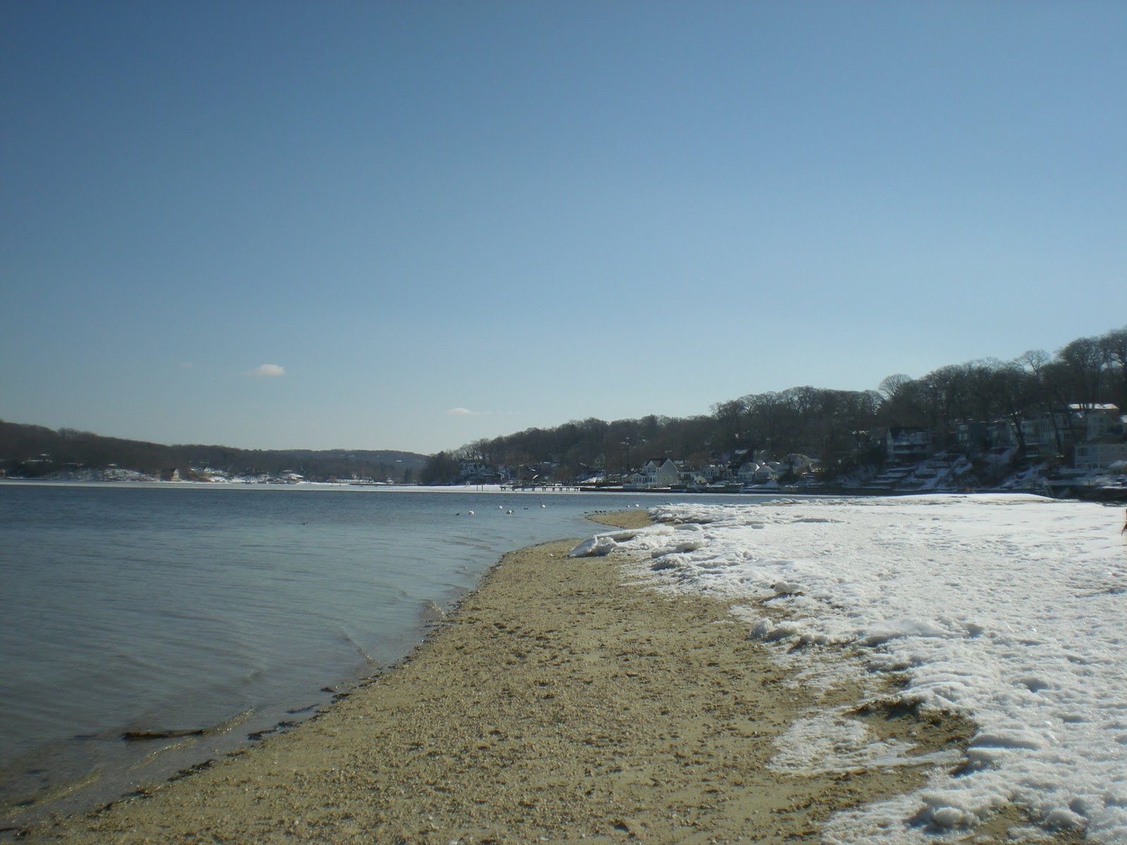 Jarvis House Fleets Cove Beach with the Winter's Snow