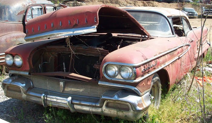 Harley Earl's 1958 Oldsmobile EightyEight king of chrome and junkyard rust