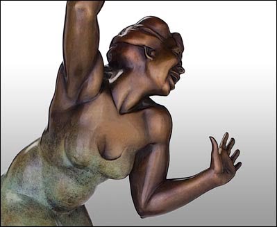 Bronze sculpture of a Woman