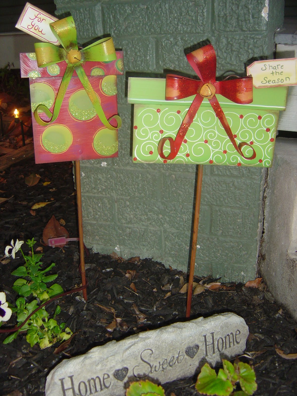 The Turner Story: Outside decorated for Christmas