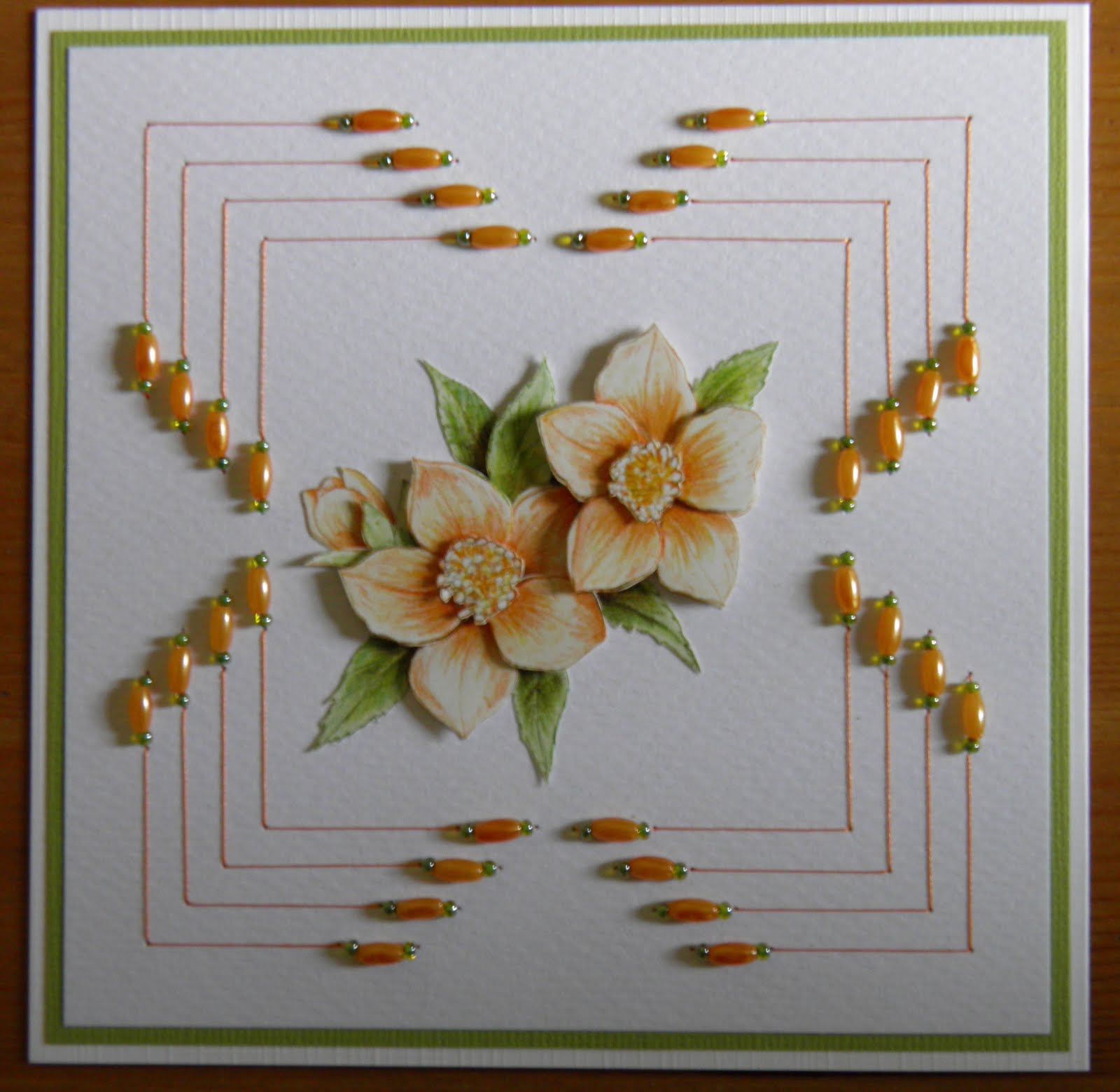 Zelf gemaakte kaarten kraaltjes