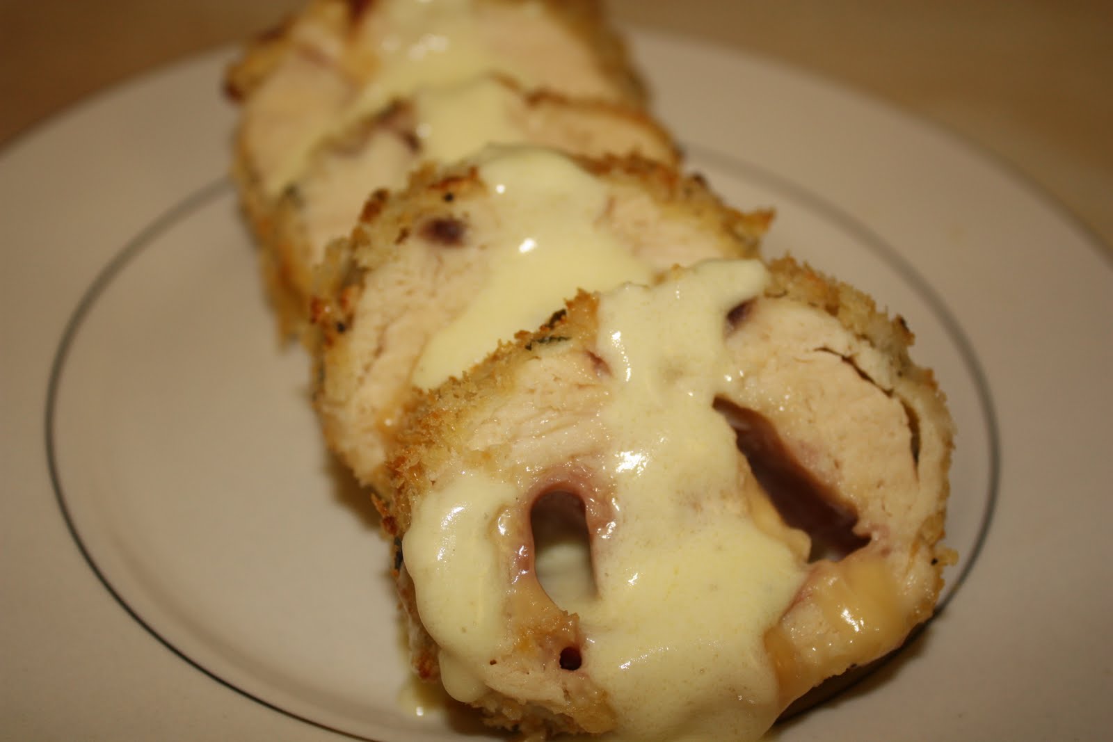 Deeelish By Mish Chicken cordon bleu stuffed with prosciutto and