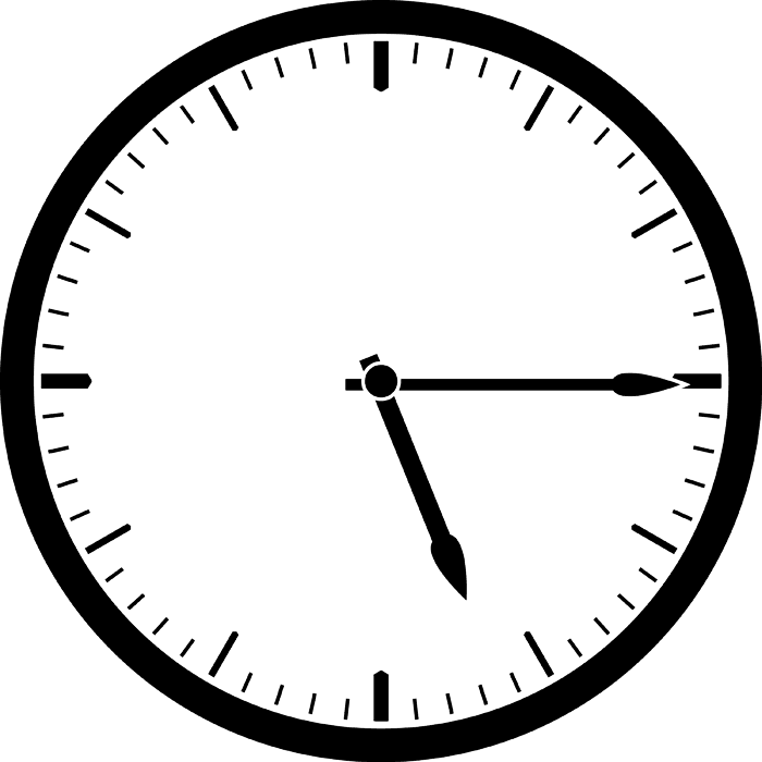 15 minute clock