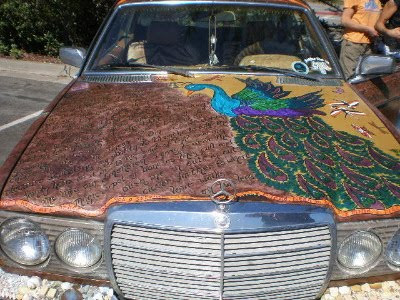 Peacock Art Car