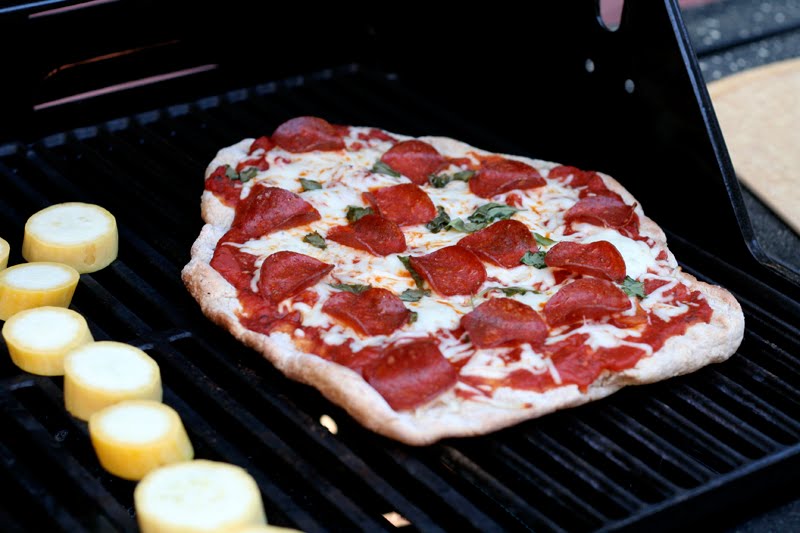  steph chows Grilled Pizza with homemade dough