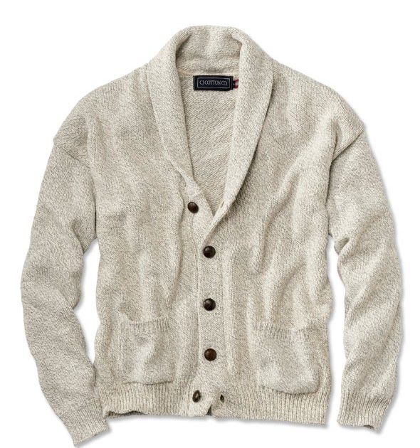 Sartorially Inclined Made In The USA Shawl Collar Cardigan