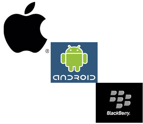 Apple Blackberry Android