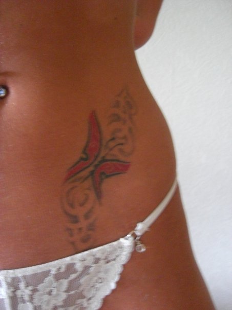 hip tattoos for girls. Star tattoos for girls on hip