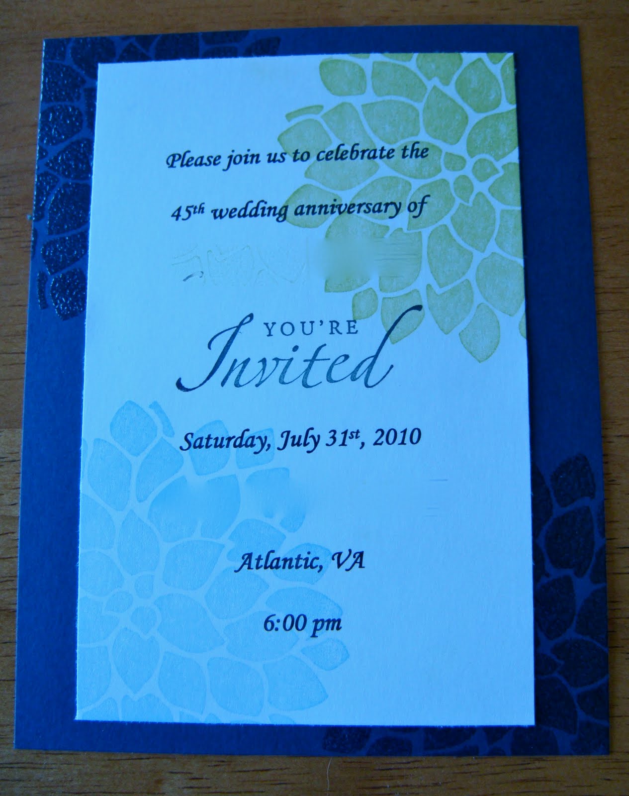 Little Leaf Lane Anniversary Party Invitation and Shop News