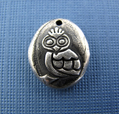 silver owl bird charm hint jewelry
