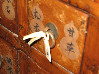 wooden chinese fortune telling cabinet